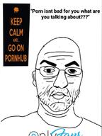 bloodshot_eyes chud coomer ear glasses onlyfans pornhub redraw soyjak stubble variant:chudjak // 628x838 // 143.5KB