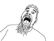 beard ear hair open_mouth serj_tankian soyjak stubble variant:unknown // 628x478 // 51.3KB