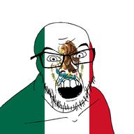 country flag flag:mexico glasses mexico open_mouth soyjak stubble teeth variant:feraljak // 1500x1500 // 100.3KB