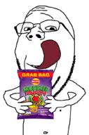 glasses holding_object licking licking_lips stubble subvariant:wholesome_soyjak tongue tongue_out variant:gapejak // 676x1021 // 224.8KB