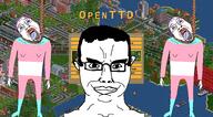 blood bloodshot_eyes clothes crying flag full_body glasses hair hand hanging high_res leg mustache neovagina open_mouth openttd purple_hair rope smile soyjak stubble subvariant:chudjak_front suicide tongue tranny ttd variant:bernd variant:chudjak yellow_teeth // 3840x2125 // 1.5MB