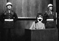 beanie black_and_white court glasses irl_background nuremburg_trials smilling variant:soytan // 1216x848 // 655.3KB