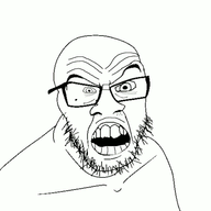 animated glasses nose_hair soyjak stubble variant:feraljak wart wrinkles // 512x512 // 922.8KB