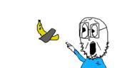 banana glasses open_mouth pointing variant:unknown // 500x250 // 10.3KB