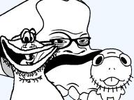 deltarune frog globox pixelated series:trios_&_duos train undertale variant:globox_soyjak variant:trainjak variant:uglyfuckingthing video_game // 800x600 // 31.7KB