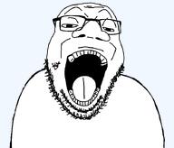 bald big_nose gaping_mouth glasses nuvariant smug stubble variant:goopjak // 713x608 // 29.6KB