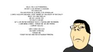 glasses grey_shirt hair sloptranwnbag_(namefag) subvariant:wholesome_soyjak variant:gapejak wall_of_text white_background wordswordswords // 1366x767 // 143.5KB