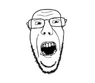 glasses open_mouth soyjak stubble variant:unknown // 1236x1080 // 3.8MB