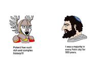 judaism nordic_chad open_mouth poland soyjak stubble text variant:soyak wing // 768x465 // 35.1KB