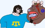 Astrofene_(namefag) Warrior-Z(user) bloodshot_eyes bone brown_eyes brown_hair brown_skin crimean_tatar crying decapitation facial_mark fat flag:crimean_tatar forehead_mark genderfluid glasses holding_object holding_severed_head islam israel kratos looking_up mudslime namefags star_of_david stubble subvariant:kratos_chudjak tongue tongue_out transparent_background variant:chudjak variant:meximutt water white_skin // 1597x1007 // 187.7KB