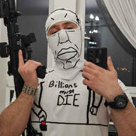 balaclava billions_must button eyebrows finger firearm gun hair hand irl irl_background lips mask millions_must_die mouth nose phone realistic sky subvariant:pol_face variant:chudjak watch white_skin // 640x640 // 142.5KB