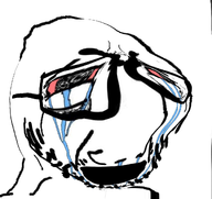 bloodshot_eyes cryboy crying deformed distorted glasses nose variant:cryboy_soyjak white_background // 1080x1020 // 525.8KB