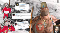 2soyjaks UPA adidas animal armband bandera bloodshot_eyes cheeken chicken christian_cross christian_identity christianity clothes coat_of_arms cross crying dead eastern_orthodox feather flag full_body glasses hair hanging irl_background kolovrat kurwa lgbt logo merge mge mge_brother mosin-nagant mosin_nagant nazi_germany nazism necklace open_mouth orthodox orthodoxy pointing poland polish polish_text rainbow rifle rope soldier_(team_fortress_2) soldier_(tf2) soyjak stephan_bandera suicide tattoo team_fortress_2 tongue track_suit ukraine ukrainian_insurgent_army variant:bernd variant:chudjak vein white_skin wojak yellow_teeth youtube // 1920x1080 // 466.1KB
