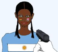 animated argentina bbc blood bloodshot_eyes bolivia brown_skin country ear ext=gif flag flag:argentina flag:bolivia glock gun gunshot hand i_love long_hair murder nose open_mouth pistol soyjak stubble text traced variant:unknown violence yellow_teeth // 1000x900 // 214.4KB
