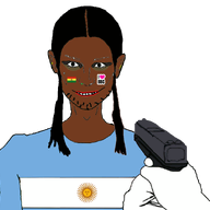 animated argentina bbc blood bloodshot_eyes bolivia brown_skin country ear ext=gif flag flag:argentina flag:bolivia glock gun gunshot hand i_love long_hair murder nose open_mouth pistol soyjak stubble text traced variant:unknown violence yellow_teeth // 1000x900 // 214.4KB