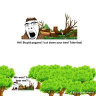 christianity hair meta:leaky meta:op_came_from_deviantart meta:op_worships_satan pagan pagans_worship_horsecock_kek soyjak teeth tiktok tree variant:cobson wood // 1800x1800 // 1.9MB