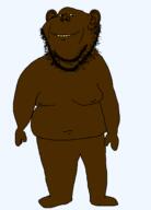 beard black_skin fat full_body jaundice man_tits nigger tits variant:impish_soyak_ears yellow_eyes yellow_teeth // 1440x2000 // 45.5KB