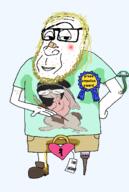 acne amputee anti_soytan award bandage blackheads blond carrot chastity_cage furfag glasses hair heart lips lock mushroom op_is_aryan peg_leg piss shoe sloptran soytan_is_NAS variant:smugjak zit // 1000x1488 // 141.1KB
