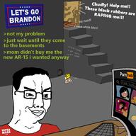 2soyjaks animal cheddar_c_cheese cheese clothes computer drawn_background glasses greentext lets_go_brandon maga pornhub rat smile smirk smug soyjak text variant:chudjak variant:impish_soyak_ears // 999x999 // 270.3KB