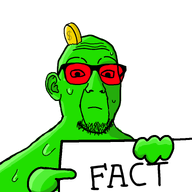 Coemskong_(user) closed_mouth colored_glasses fact green_skin holding_object meta:namefags red_glasses variant:gimper // 768x768 // 95.6KB