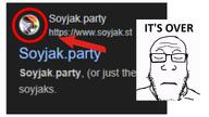 arrow circle faggot flag:lgbt_pride_flag its_over lgbt soyjak soyjak_party text tranny variant:markiplier_soyjak // 1280x720 // 278.6KB