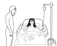 2soyjaks bed closed_mouth dead eyes hair sad soyjak variant:cobson variant:soytan white_background white_skin // 1024x830 // 87.3KB