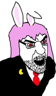 angry anime artist:turrican moon purple_hair rabbit_ears red_eyes reisen_inaba suit_and_tie touhou variant:kliksjak video_game // 271x464 // 11.4KB