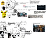 ampharos animal arm bloodshot_eyes building closed_mouth clothes crazed crying donald_trump ear glasses gorilla grey_skin gun hair hand helmet impact_font janny keanu_reeves leg microphone multiple_soyjaks mustache nazism negro npc open_mouth pokemon smug soyjak speech_bubble stretched_mouth stubble subvariant:soyak_(crazed) text twitter variant:a24_slowburn_soyjak variant:soyak video_game yellow_skin youtube // 2896x2324 // 2.0MB