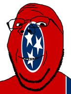 flag flag:tennessee glasses looking_at_you smile soyjak star_(symbol) stubble subvariant:wholesome_soyjak teeth tennessee united_states variant:gapejak // 582x772 // 20.1KB