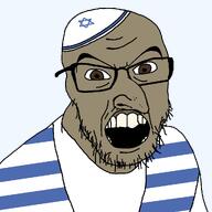 brown_eyes brown_skin clothes fixed hat jew_nose jewish_nose judaism jude kike kippah nose series:yehudyakim tallit variant:feraljak // 1025x1025 // 32.8KB