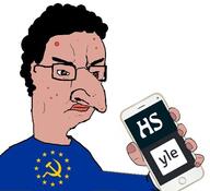 acne angry closed_mouth communism european_union flag flag:european_union glasses hair hammer_and_sickle holding_object holding_phone iphone judaism phone soyjak star_(symbol) variant:chudjak // 586x534 // 33.3KB