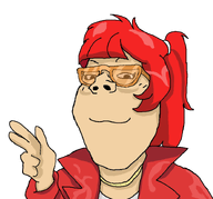 beige_skin closed_mouth drug_dealer ginger_hair glasses golden_chain hair long_hair looking_at_you molly_presley necklace peace_sign ponytail red_hair red_jacket schedule_i subvariant:gapejak_female sunglasses tinted_glasses transparent_background variant:gapejak video_game white_top // 750x700 // 155.7KB