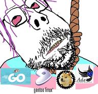 ack ada doge gentoo golang hanging linux oc rust_(programming_language) suicide tranny variant:troonjak // 768x735 // 404.8KB