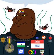 'p accessory africa autism award badge black_eyes boykissersilly_cat brown_skin buff bug child_sexual_abuse_material closed_mouth discord epi esl faggot flag flag:lesotho flag:map fly hair head heart hello_my_name_is_(sticker) i_heart ilovy_(namefag) jartybug jartycuck jartyfly jude lesotho map_(pedophile) medal meta:revjak nigger noise pedophile red_sclera reddit revjak roblox series:jartybug smile soot_colors soyjak soyjak_party speech_bubble stink_lines subvariant:chudjak_front subvariant:jartycuck subvariant:mexiaryan sweating text tranny trans variant:chudjak variant:meximutt webcore wing yellow_sclera zoophile // 886x910 // 149.5KB