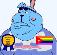 Azumarill MrAzul Mr_Azul SHITSKIN_FROM_CUBA cuba discord flag:cuba furry glasses pretty_blood sunglasses variant:meximutt // 888x849 // 157.0KB