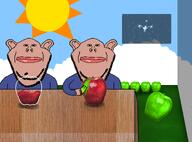 3soyjaks apple arm background bottle clothes cloud full_body grass green_apple hand lips mouth night no_eyes no_nose open_mouth paintbrush painting sky soyjak star stubble subvariant:fingerboy subvariant:impish_amerimutt subvariant:impish_front sun table variant:a24_slowburn_soyjak variant:impish_soyak_ears wallpaper window // 1200x888 // 797.1KB