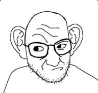 ear glasses soyjak stubble variant:snopesjak // 1079x1026 // 373.1KB