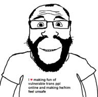 beard glasses hair heart smile subvariant:science_lover text variant:markiplier_soyjak // 800x789 // 26.4KB