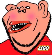 amerimutt blush clothes lego open_mouth stubble subvariant:impish_amerimutt tan_skin variant:impish_soyak_ears // 598x628 // 47.7KB