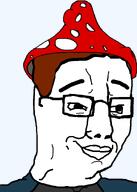 blue_shirt brown_hair clothes forum frank happy hat meta:op_took_a_selfie_of_xerself mushroom ribbon series:shrooms smile soyjak_forum text transparent_background variant:chudjak // 645x907 // 65.3KB