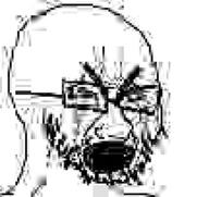 compressed crying glasses open_mouth soyjak stubble variant:cryboy_soyjak // 432x408 // 96.1KB
