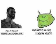gigachad jpeg_compression kys memedroid rage_comic say_the_line spanish_text trollface variant:impish_soyak_ears // 485x386 // 34.1KB