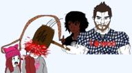 BRIMMIEST_COMMENTS_SECTION☣️☣️☣️_DO_NOT_ENTER☣️☣️☣️ beard black_skin black_woman blood child crying daughterjak female feminism ginger gore hair hammer hanging heart husband husbandjak i_heart matriarchy plaid pussy_hat red_hair roastie rope shirtless sonnenrad striped_clothing subvariant:chudjak_front subvariant:muscular_chud tear terf text tomboy total_matriarchat_death variant:black_wojak variant:chudjak wifejack wifejak woman // 1848x1030 // 790.8KB