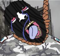 balaclava camouflage hanging monolith soyjak stalker tongue variant:gapejak video_game // 768x719 // 635.4KB