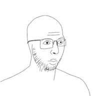andrew_tate closed_mouth glasses soyjak stubble variant:tatejak // 233x232 // 5.9KB