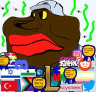 award brown_skin closed_mouth clothes hat jewish_star jews judaism meta:tagme slopjak soysneed_(nameroach_tranny) soysneed_(user) star_of_david variant:meximutt // 888x849 // 356.2KB