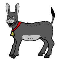 animal bell donkey ear full_body glasses hair hairy mammal open_mouth series:animaljaks shocked soyjak stubble surprised tail teeth transparent_background variant:goatjak // 994x994 // 27.9KB