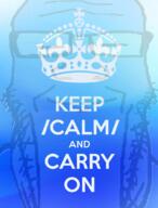 balding blue_skin calm closed_eyes closed_mouth cross crown glasses soyjak stubble text variant:markiplier_soyjak // 823x1080 // 463.4KB