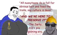 2023 3soyjaks award buff jake jakparty_soy jartyBVLL lemon lemon_(user) mge quote satoko_houjou(namefag) soldier_(tf2) text variant:alicia variant:chudjak variant:feraljak // 2600x1618 // 499.8KB