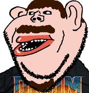 amerimutt brown_mustache clothes doom ear lee_goldson lips mustache subvariant:impish_amerimutt tshirt variant:impish_soyak_ears // 598x628 // 108.4KB